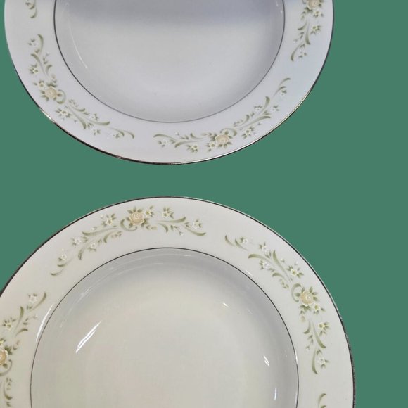 Sango China Japan debutante 3688 Rim Soup Bowl set of 6 dinnerware - Picture 4 of 10